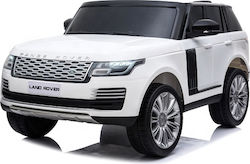 Детска Електрическа Кола Две места с Дистанционно управление Лицензиран Range Rover Vogue 12 волта Бял