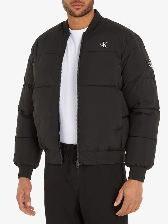 Calvin Klein Men's Winter Bomber Jacket Black