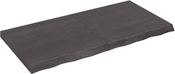 Wall Shelf 120x60x6 cm Dark Grey