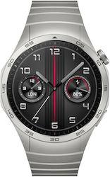 Huawei Watch GT 4 Oțel inoxidabil 46mm Rezistent la apă cu pulsometru (Curea din oțel inoxidabil gri)