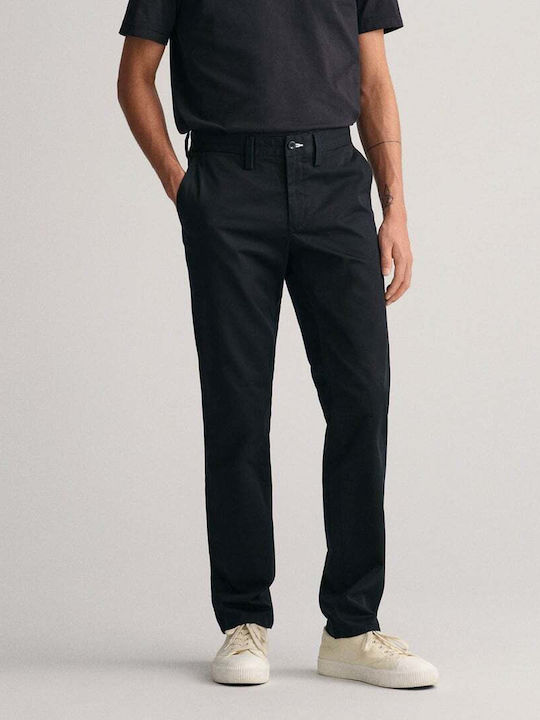 Gant Men's Trousers Elastic Black