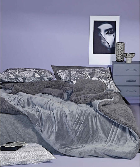 Kentia Bettbezug Übergröße 220x240cm Notturno Gray