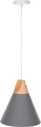 HomeMarkt Κρεμαστό Φωτιστικό Γκρι 25x12x125εκ.