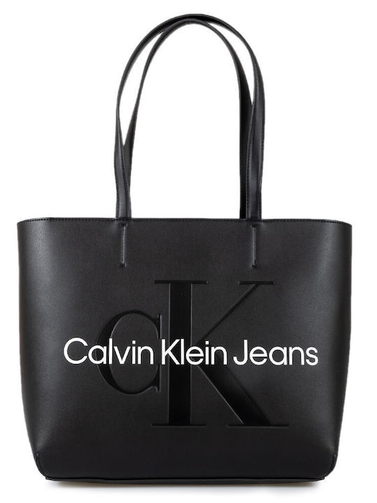 Calvin Klein Γυναικεία Τσάντα Shopper Ώμου Μαύρη