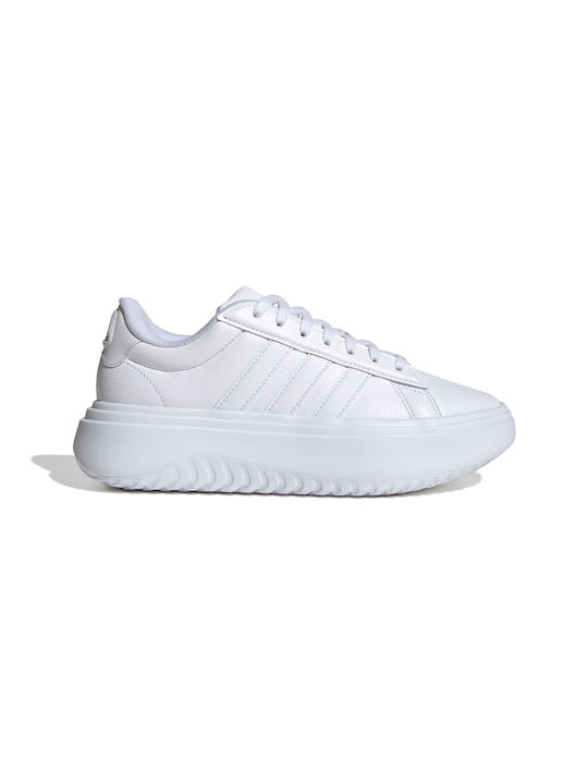 Adidas Grand Court Platform Ανδρικά Sneakers Λευκά