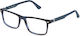 Police Acetate Eyeglass Frame Blue VPLF74 093M