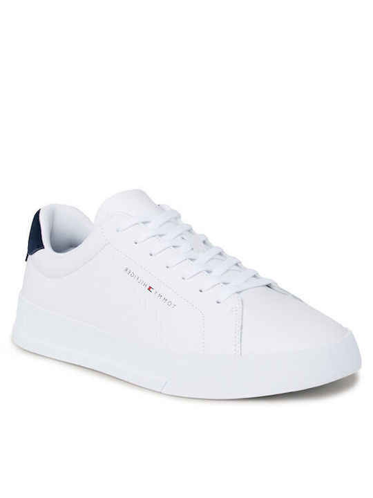 Tommy Hilfiger Th Court Ανδρικά Sneakers White / Desert Sky