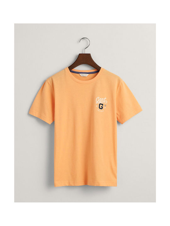 Gant Kinder T-Shirt Kurzärmelig Orange