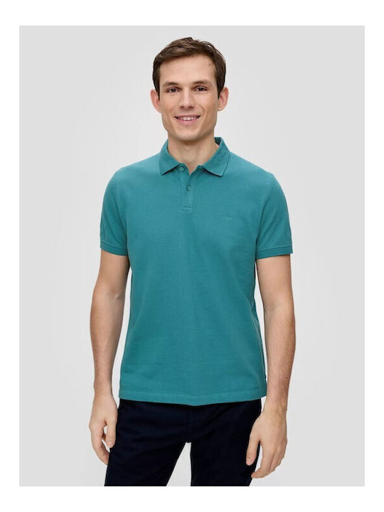 S.Oliver Men's Blouse Polo Turquoise