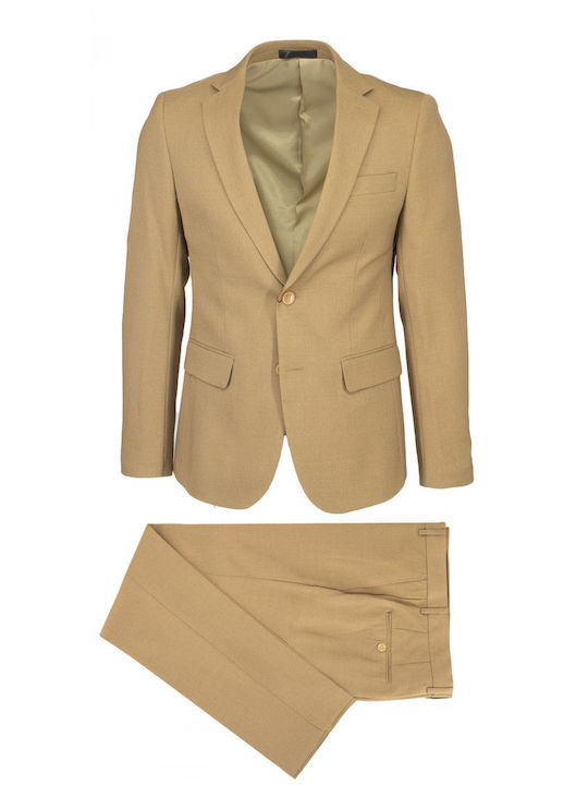 Freeman Clothing Men's Suit Regular Fit Brown