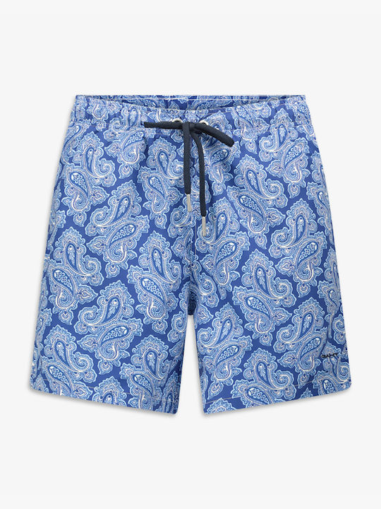 Gant Paisley Men's Swimwear Printed Shorts Blue