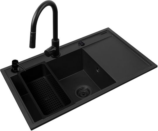 Pyramis Camea 1B 1D L Кухненска Мивка Drop-In 79x50см Volcano