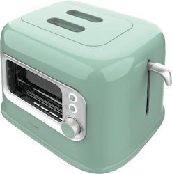 Cecotec Retro Vision Φρυγανιέρα 2 Θέσεων 700W Πράσινη