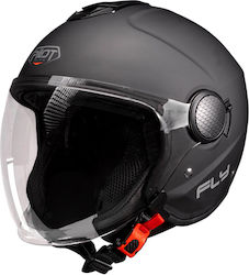 Pilot Fly SV Jet με Sun Visor ECE 22.06 Black Matt
