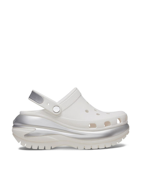 Crocs Classic Mega Crush Дамски Сабо Бели