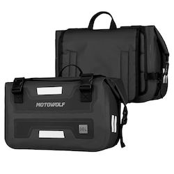 Motowolf MDL Σετ Σαμάρια Μοτοσυκλέτας 60lt σε Μαύρο Χρώμα