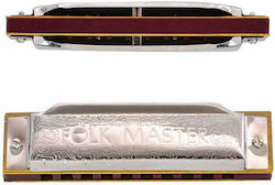 Suzuki Διατονική Φυσαρμόνικα Folkmaster Harmonica Τονικότητας Bb