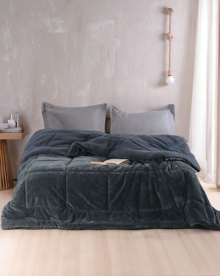 Rythmos Bettbezug Übergröße 220x240cm Tilty Grey Blue