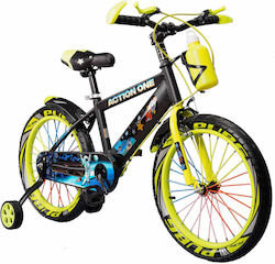 Bicicletă pentru copii Action One 14" City Chameleon Verde Neon