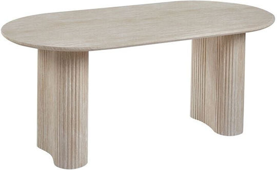Diaz Dining Table MDF Natural Stone Finish 180x90x76cm