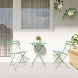 Dining Room Set 3 Pieces Light Mint