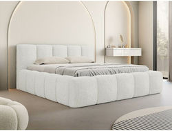 TrendyNest 113 Κρεβάτι King Size με Αποθηκευτικό Χώρο για Στρώμα 180x200cm Άσπρο
