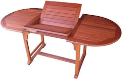Garten- und Terrassentische Catering Zusammenklappbar 120x80x72 Gelbe Balau