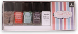 Sweet Talk Set Jessica Phenom Vivid Farbe Nagellack Phen-079 U Had Me At Hello 14 Ml + Phenom Vivid Farbe Nagellack Phen-080 Smooth Talker 14 Ml + Phenom Vivid Farbe Top Coat Nagellack Phen-000 Finale Shine 15 Ml + Phenom Vivid Farbe Nagellack Phen-081 Tell Me More 14 M