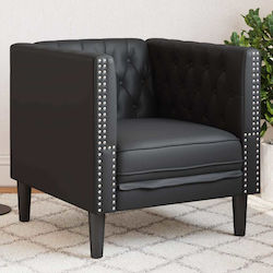 Armchair 71x74.5x70.5cm Black