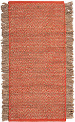 Silk Fashion 1742 Καλοκαιρινό από Γιούτα με Κρόσια 70x160cm Salmon