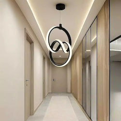 Trend Black LED Sarkic Ceiling Light 3 Colours Modern Design 50 × 50 × 10 Cm