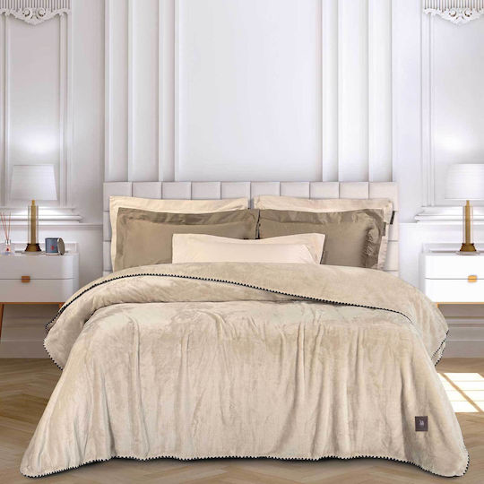 Das Home 4438 Υπέρδιπλη 220x240εκ. Beige