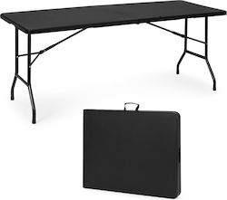 Τραπέζι Catering Πτυσσόμενο 180x74x74 Μαύρο