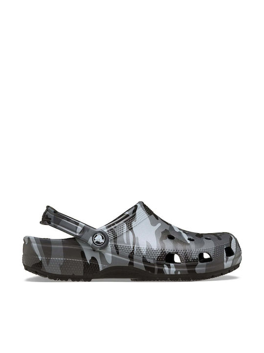 Crocs Classic Camouflage Σαμπό Γκρι