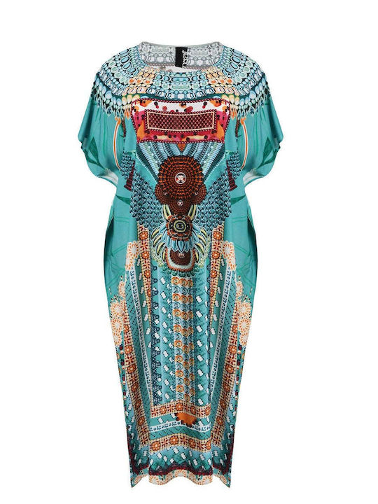Mat Fashion Καφτάνι Παραλίας Πράσινο