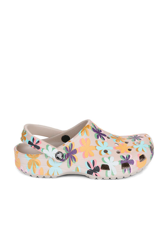 Crocs Classic Γυναικεία Σαμπό Μπεζ