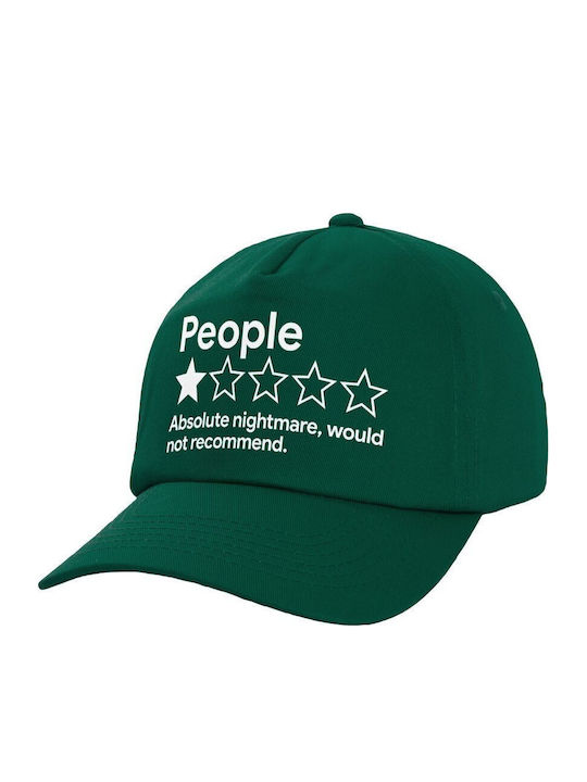 Koupakoupa Детска Шапка С Козирка Текстилна People One Star Rating Would Not Recommend Зелен