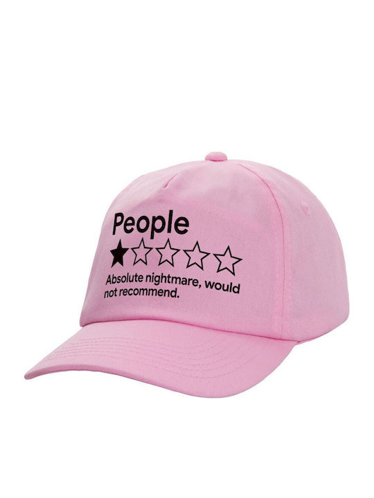 Koupakoupa Детска Шапка С Козирка Текстилна People One Star Rating Would Not Recommend Розова