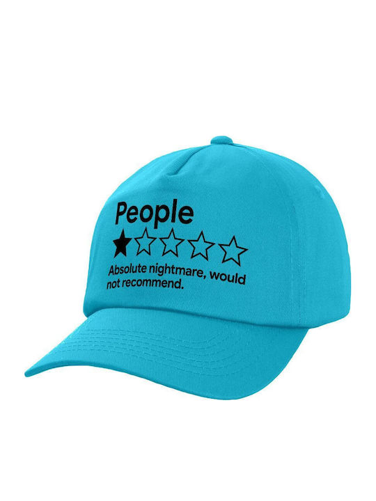 Koupakoupa Детска Шапка С Козирка Текстилна Светлосиня People One Star Rating Would Not Recommend