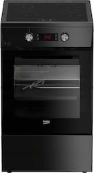 Beko Ελεύθερη με Επαγωγικές Εστίες Μαύρη FSM59305BDT