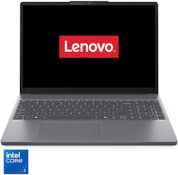 Lenovo IdeaPad Slim 3 15.3" IPS FHD+ (Core 3-304/8GB/256GB SSD/Без операционна система) Лунносив (клавиатура с международна английска подредба)