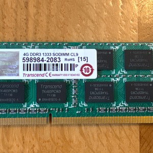 Transcend 4GB DDR3 1333 SODIMM CL9