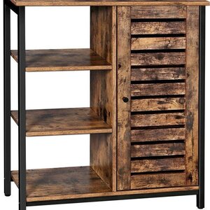 Μπουφές από Ξύλο & Μέταλλο LSC74BX Καρυδί 70x30x81cm