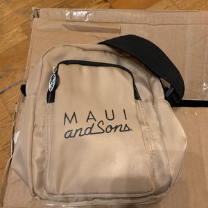 Maui & Sons Skater Ανδρική Τσάντα Ώμου / Χιαστί Μπεζ