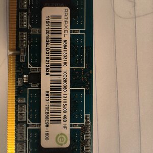 Ramaxel 4GB DDR3 RAM με Ταχύτητα 1600 για Laptop (RMT3170EB68F9W-1600)