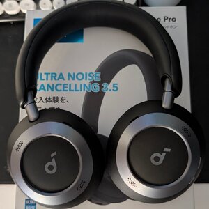 Anker Soundcore Space One Pro Ασύρματα / Ενσύρματα On Ear Ακουστικά με 60 ώρες Λειτουργίας και Quick Charge Μαύρα