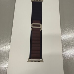 Apple Alpine Loop Large Natural Titanium Finish Λουράκι Υφασμάτινο Indigo (Apple Watch 44, 45, 46, 49mm) MT5R3ZM/A