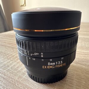 Sigma Full Frame Φωτογραφικός Φακός 8mm F3.5 EX DG Circular Fisheye για Nikon F Mount Black