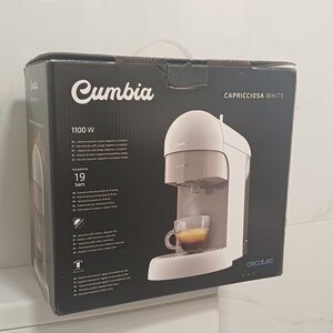 Cecotec Cumbia Capricciosa Καφετιέρα για Κάψουλες E.S.E. Pod Πίεσης 19bar White