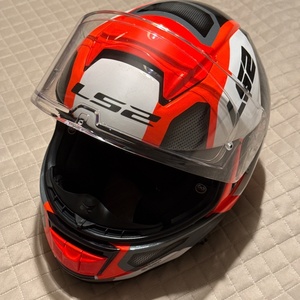LS2 FF397 Vector Evo Automat White/Fluo Orange Κράνος Μηχανής Full Face 1200 gr με Pinlock και Sunvisor